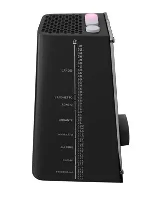 KDM-3 Quartz Metronome w/Volume & Rhythms - Black