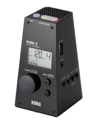 Korg - KDM-3 Quartz Metronome w/Volume & Rhythms - Black