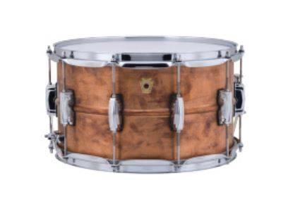 Ludwig Drums - Copper Phonic 8 x 14 Snare Drum, Smooth Raw Shell