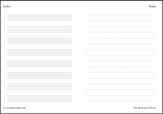 Notes: The Musician\'s Choice - Mini Notebook - Debussy Blue