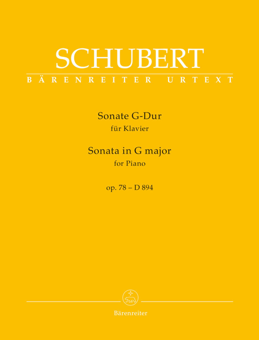 Sonata for Pianoforte G major op. 78 D 894 - Schubert/Litschauer - Book