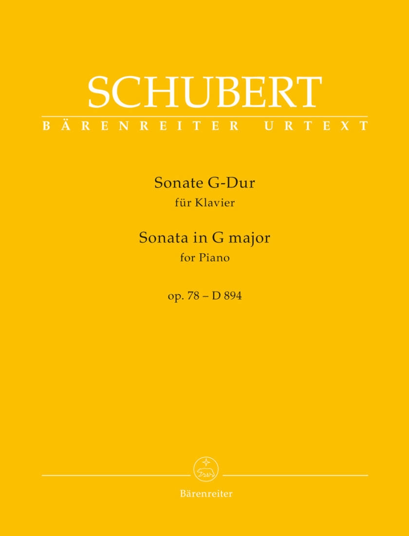 Sonata for Pianoforte G major op. 78 D 894 - Schubert/Litschauer - Book