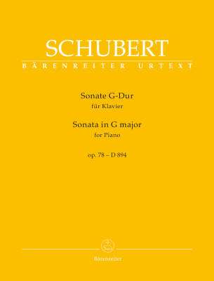 Baerenreiter Verlag - Sonata for Pianoforte G major op. 78 D 894 - Schubert/Litschauer - Book