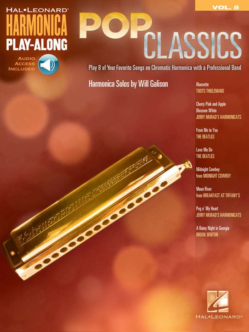 Pop Classics: Harmonica Play-Along Volume 8 - Book/Audio Online
