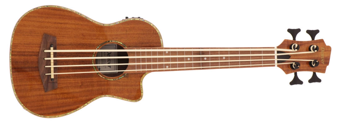 Acacia Fretless Bass Ukulele with Gig Bag