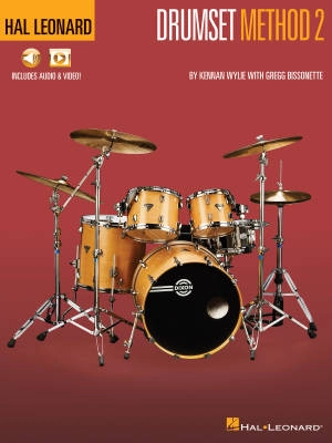 Hal Leonard Drumset Method: Book 2 - Wylie/Bissonette - Book/Media Online