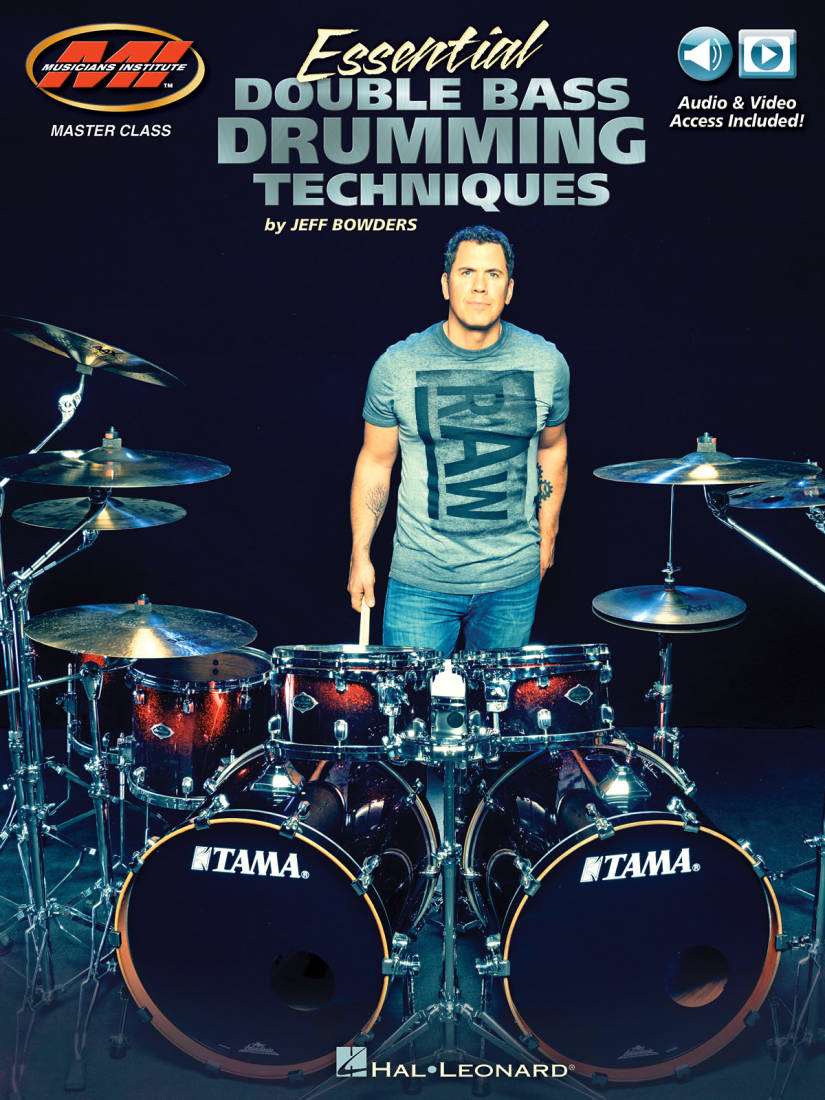 Essential Double Bass Drumming Techniques - Bowders - Book/Media Online