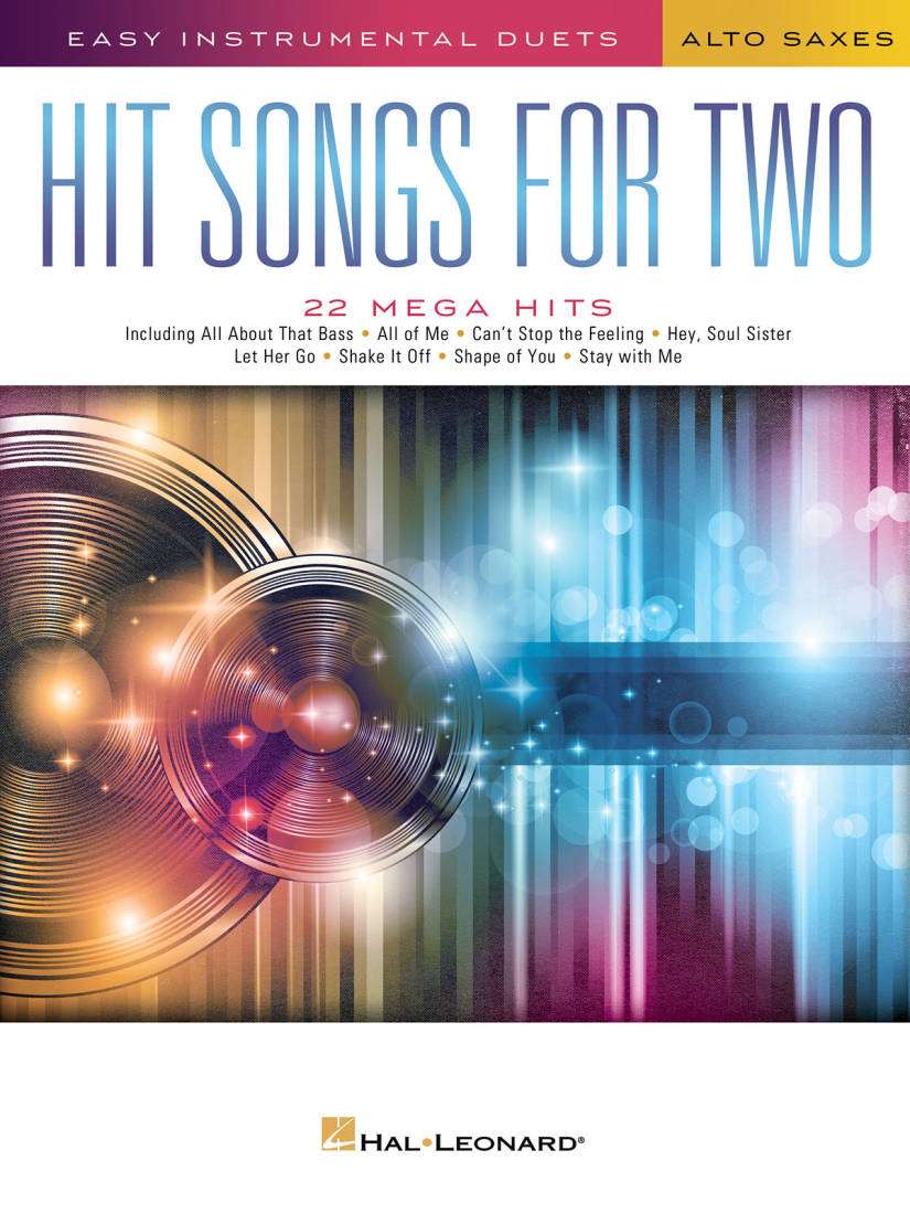 Hit Songs for Two Alto Saxes - Book