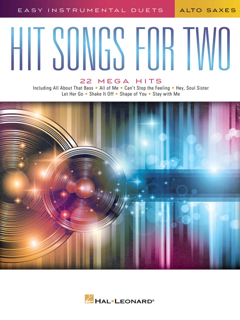 Hit Songs for Two Alto Saxes - Book