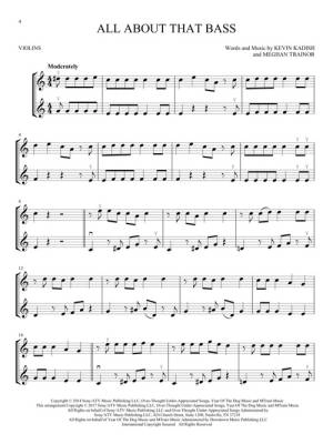 Hit Songs for Two Violins - Book
