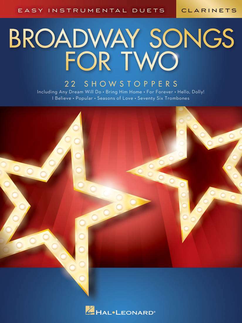 Broadway Songs for Two Clarinets - Book