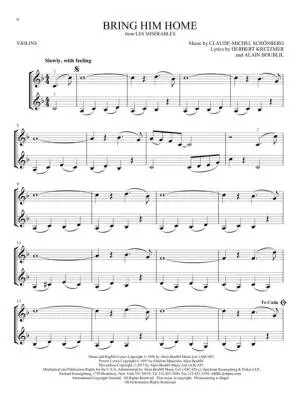 Broadway Songs for Two Violins - Book