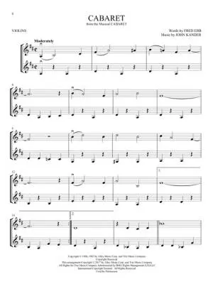 Broadway Songs for Two Violins - Book