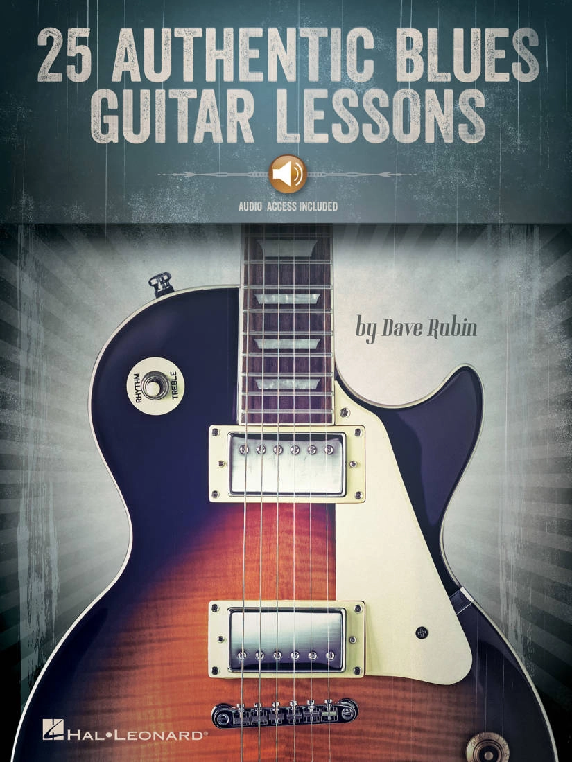 25 Authentic Blues Guitar Lessons - Rubin - Guitar TAB - Book/Audio Online