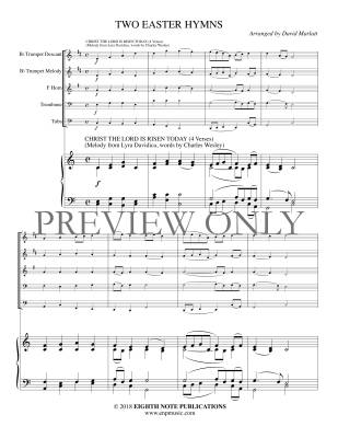 Two Easter Hymns - Marlatt - Brass Quintet/Organ