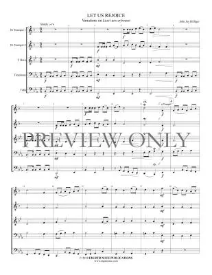 Let Us Rejoice - Hilfiger - Brass Quintet