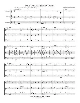Four Early American Hymns - Hilfiger - Brass Trio