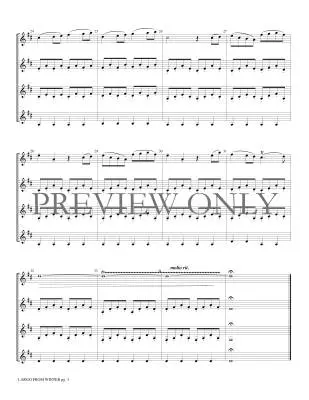 Largo from Winter (from the Four Seasons) - Vivaldi/Marlatt - Clarinet Quartet