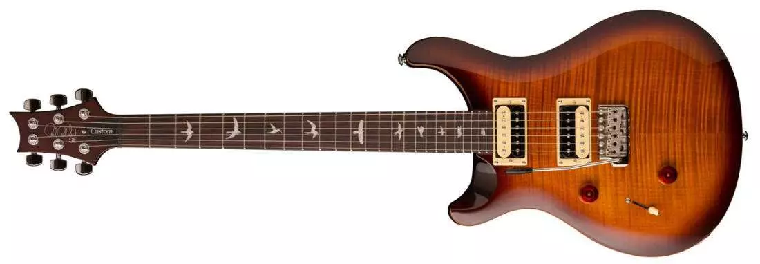 2018 SE Custom 24 Lefty Electric Guitar - Tobacco Sunburst