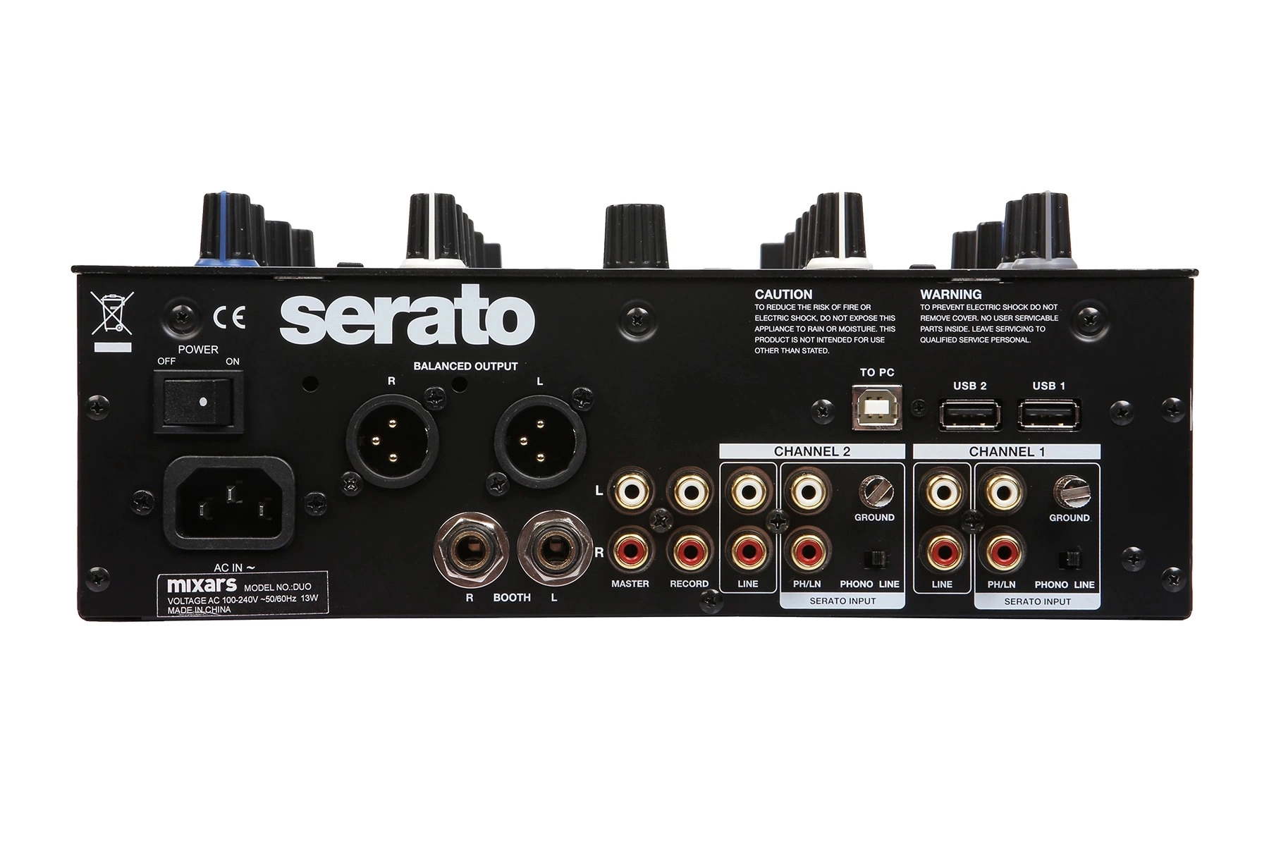 DUO MkII Professional 2-Channel Battle Mixer for Serato DJ w/ Galileo Crossfader