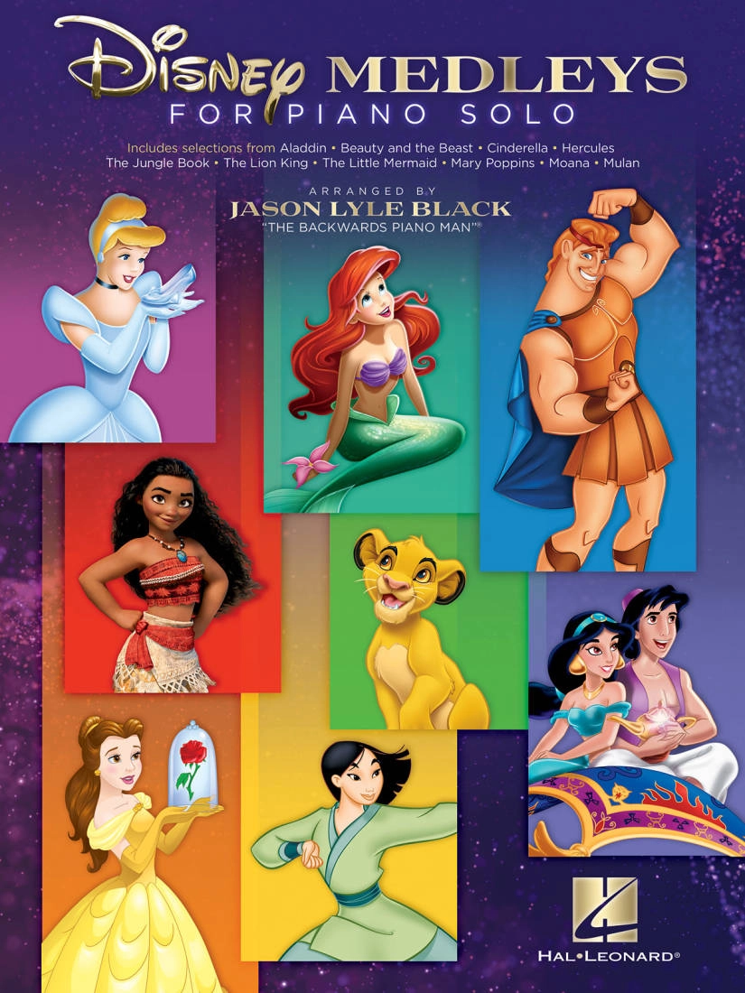 Disney Medleys for Piano Solo - Black - Book