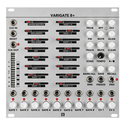 VARIGATE 8+ Compact 8-Channel 16-Step Gate Sequencer w/ 2 CV Outs
