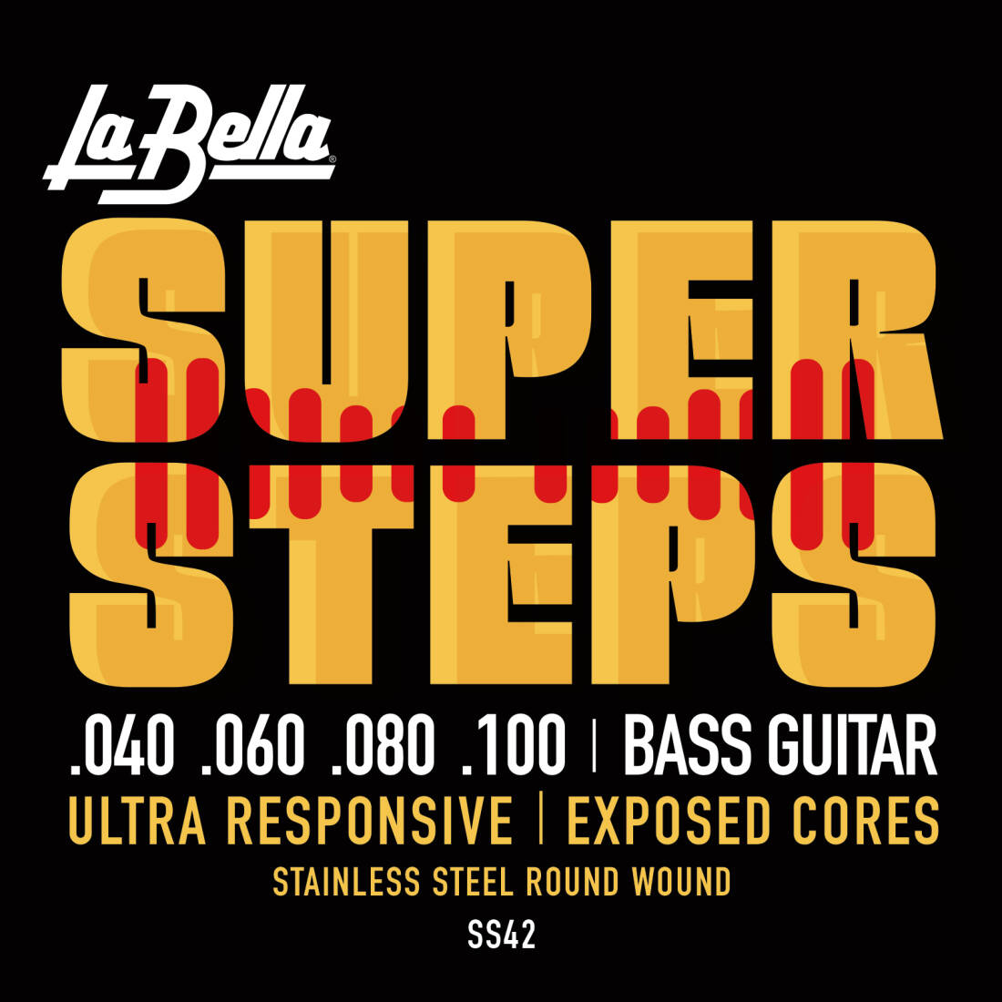 Super Steps Custom Light Bass Strings - 40-100