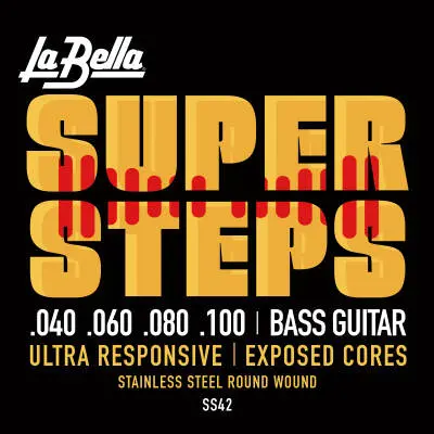 La Bella - Super Steps Custom Light Bass Strings - 40-100