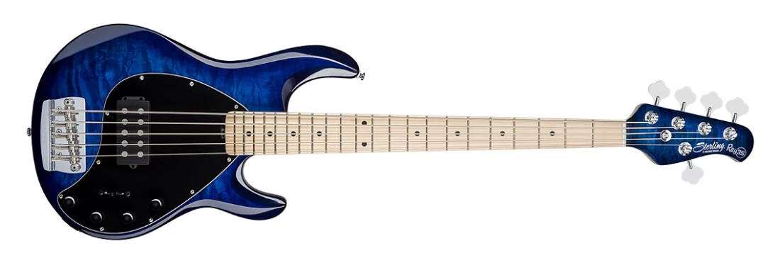 RAY35QM 5-String Stingray Bass - Neptune Blue