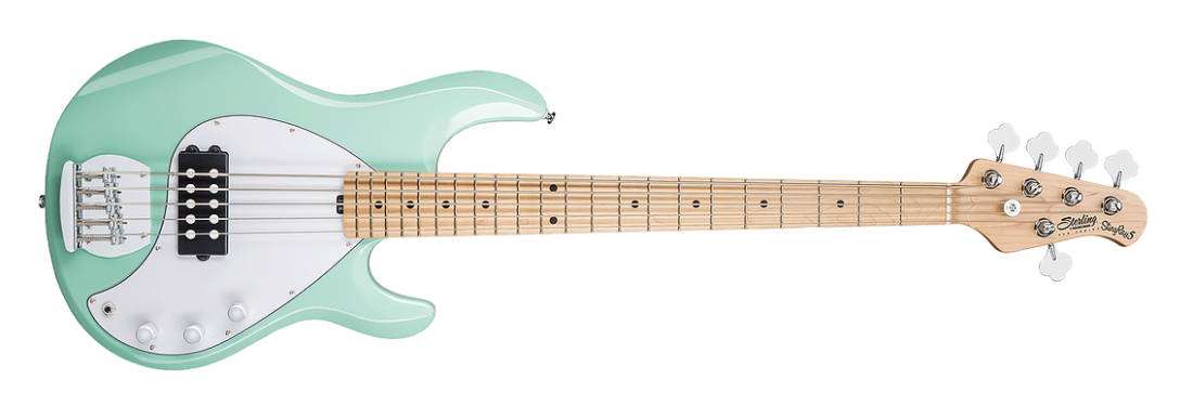 Sterling By Music Man Ray5 5-String Stingray Bass - Mint Green