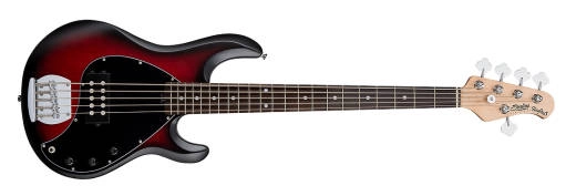 Ray5 5-String Stingray Bass - Ruby Red Burst Satin