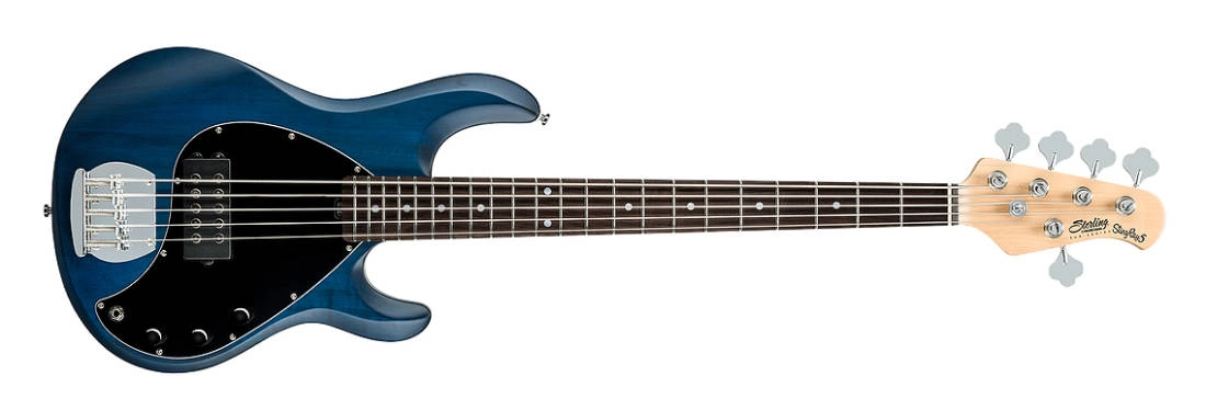 Ray5 5-String Stingray Bass - Trans Blue Satin