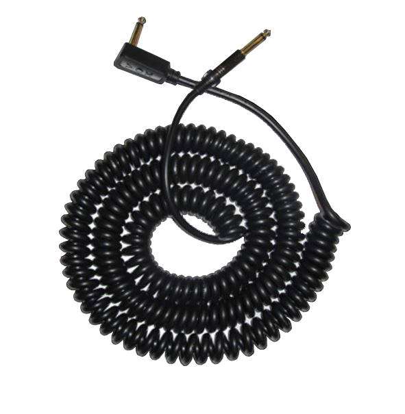Vintage Coiled Cable, 9m - Black