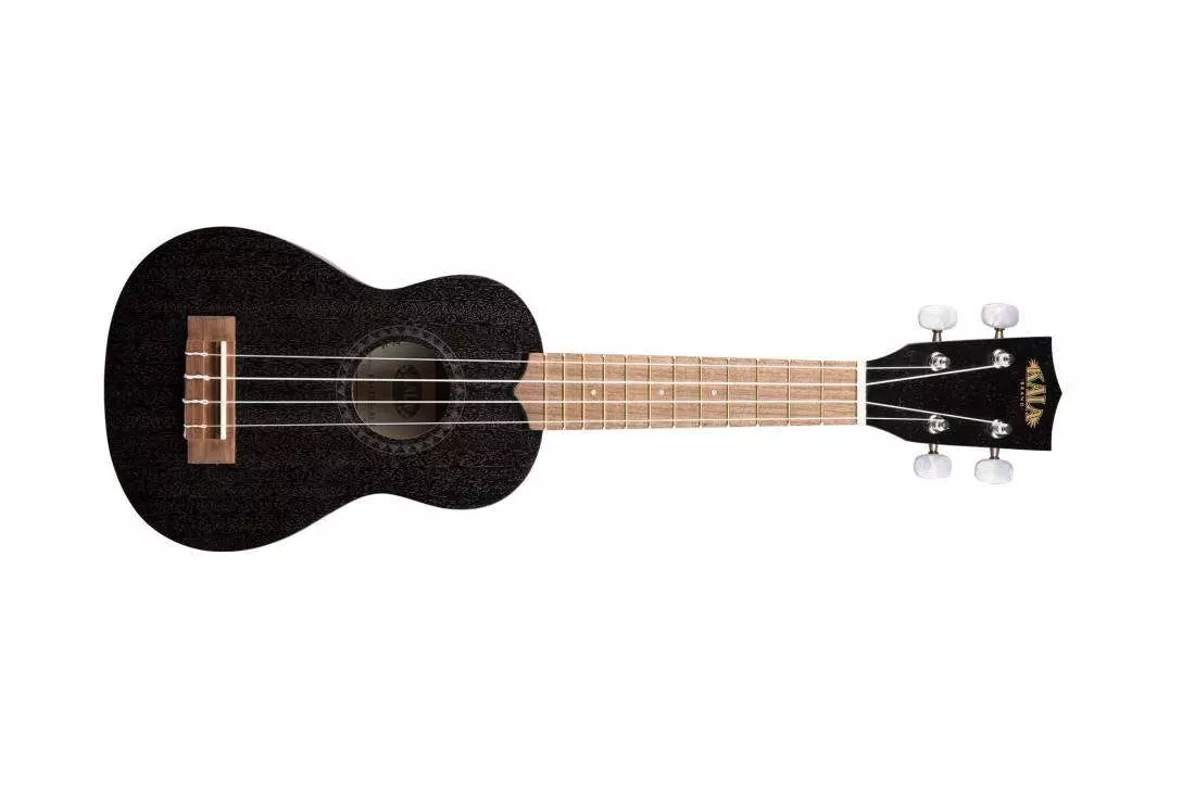 KA-15S Satin Mahogany Soprano Ukulele - Black