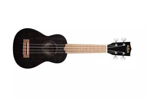 KA-15S Satin Mahogany Soprano Ukulele - Black