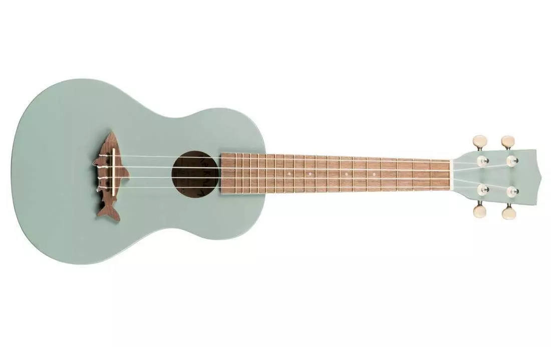 Shark Concert Ukulele w/ Bag - Grey