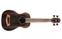 Kala - Fretted Acoustic\/Electric U-Bass w\/ Bag - Striped Ebony