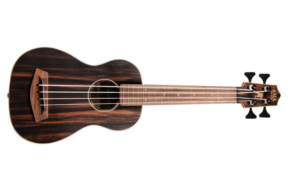 Acoustic/Electric U-Bass with Round Wounds - Striped Ebony