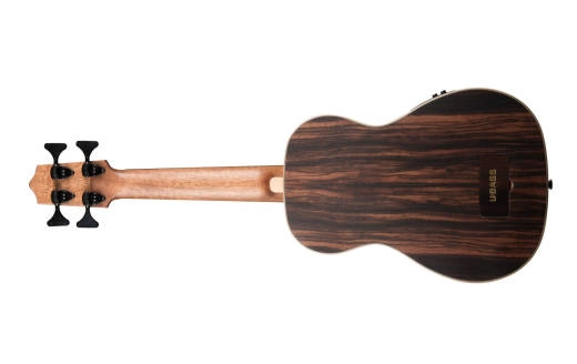 Acoustic/Electric U-Bass with Round Wounds - Striped Ebony