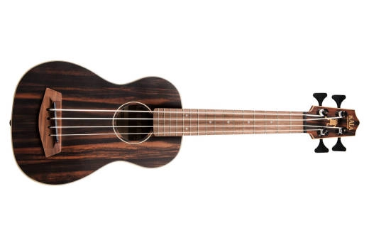 Kala - Acoustic/Electric U-Bass with Round Wounds - Striped Ebony