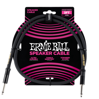 Ernie Ball - 3 Speaker Cable - Black