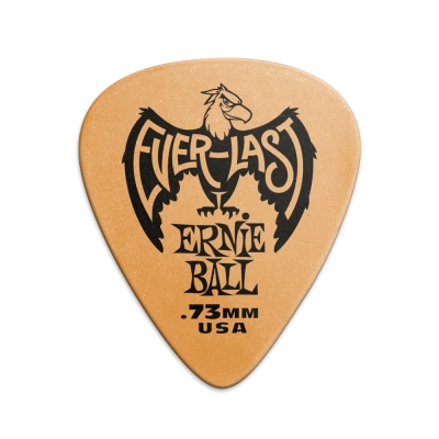 Ernie Ball - Everlast Guitar Picks - .73mm Orange - 12 Pack