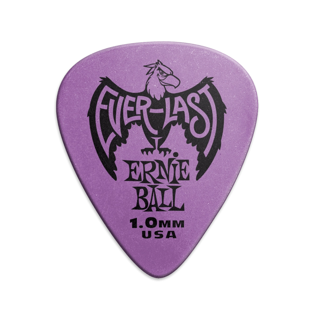 Everlast Guitar Picks - 1.0mm Purple - 12 Pack