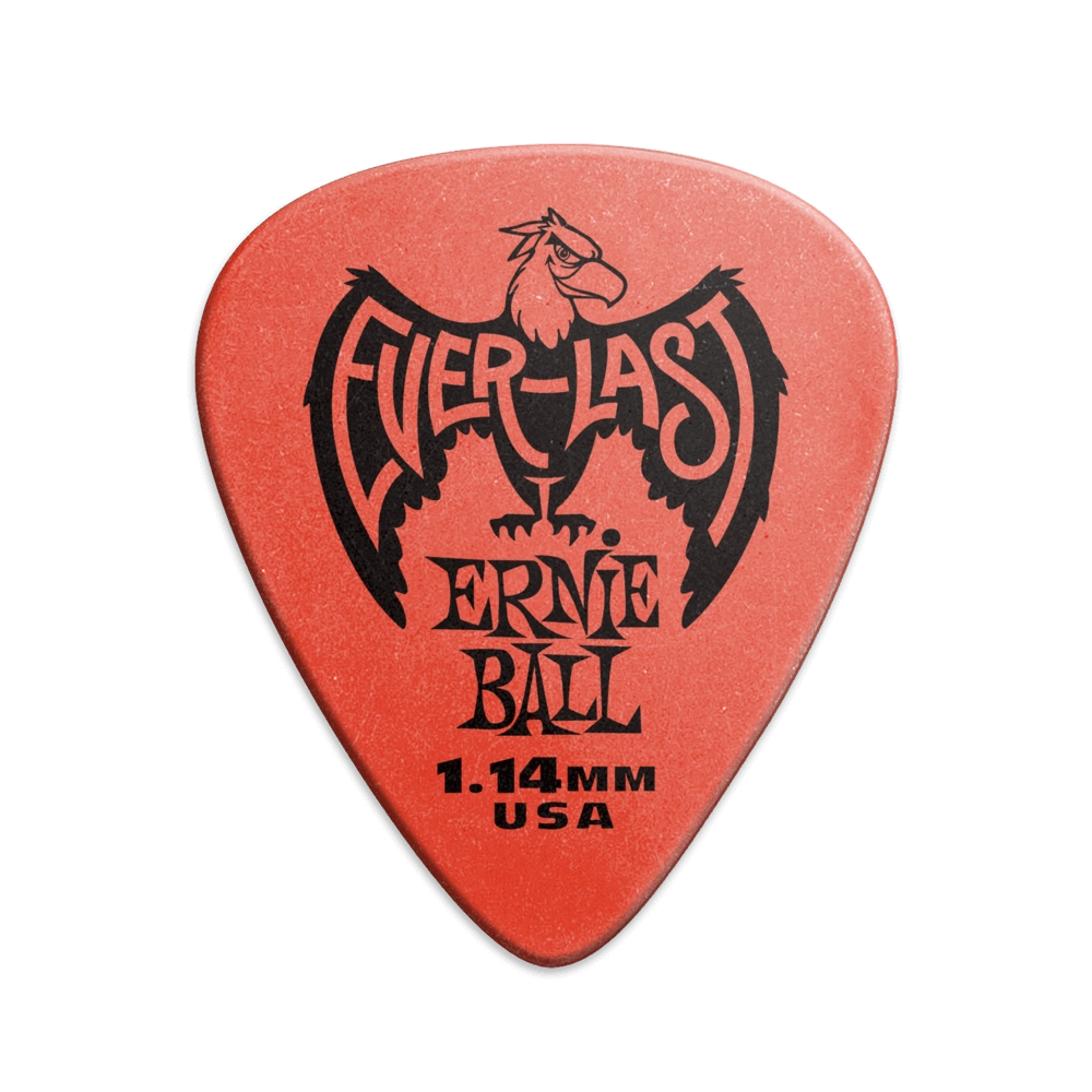 Everlast Guitar Picks - 1.14mm Red - 12 Pack