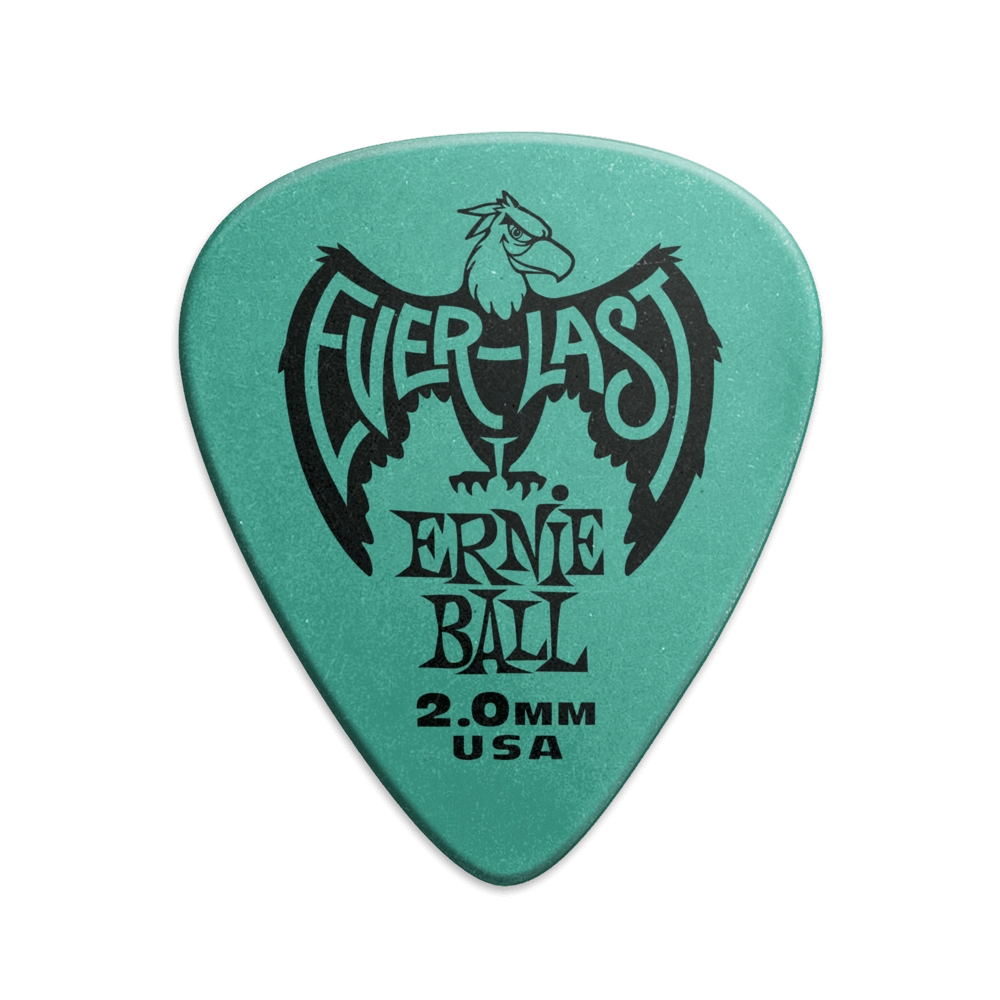 Everlast Guitar Picks - 2.0mm Teal - 12 Pack