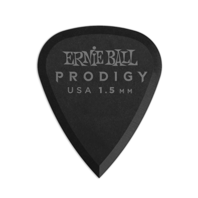 Ernie Ball - 1.5mm Black Standard Prodigy Picks - 6 Pack