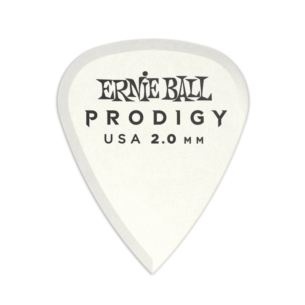 2.0mm White Standard Prodigy Picks - 6 Pack