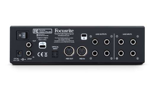 Focusrite Clarett 4Pre USB 18-in 8-out Audio Interface For PC/Mac 