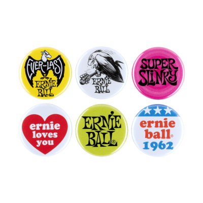 Ernie Ball - Ernie Ball 1 Assorted Buttons - 6 Pack