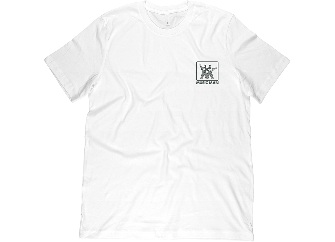 Music Man Vintage Logo White T-Shirt - Large